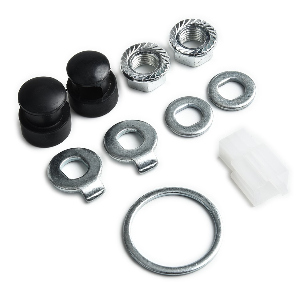 1 Set E-Bike Hub Motor Axle M12/M14 Lock Nut /Lock Washer /Spacer /Nut Cover New