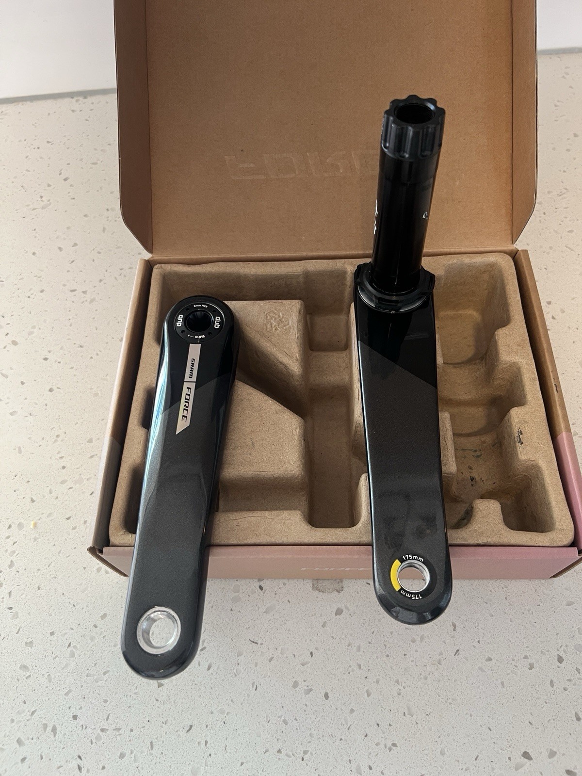 SRAM Force AXS D2 175mm Crank Arm Assembly 8-Bolt Direct Mount DUB Gloss Carbon