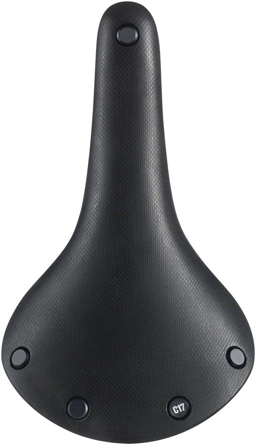 Brooks C17 All Weather Saddle – Black 162mm Width Steel Rails Weatherproof