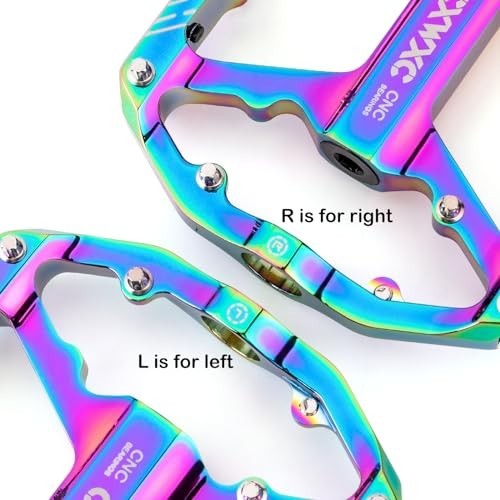 Bicycle Pedals Platform 9/16 3 Sealed Bearing Aluminum Flat Pedals for Road MTB