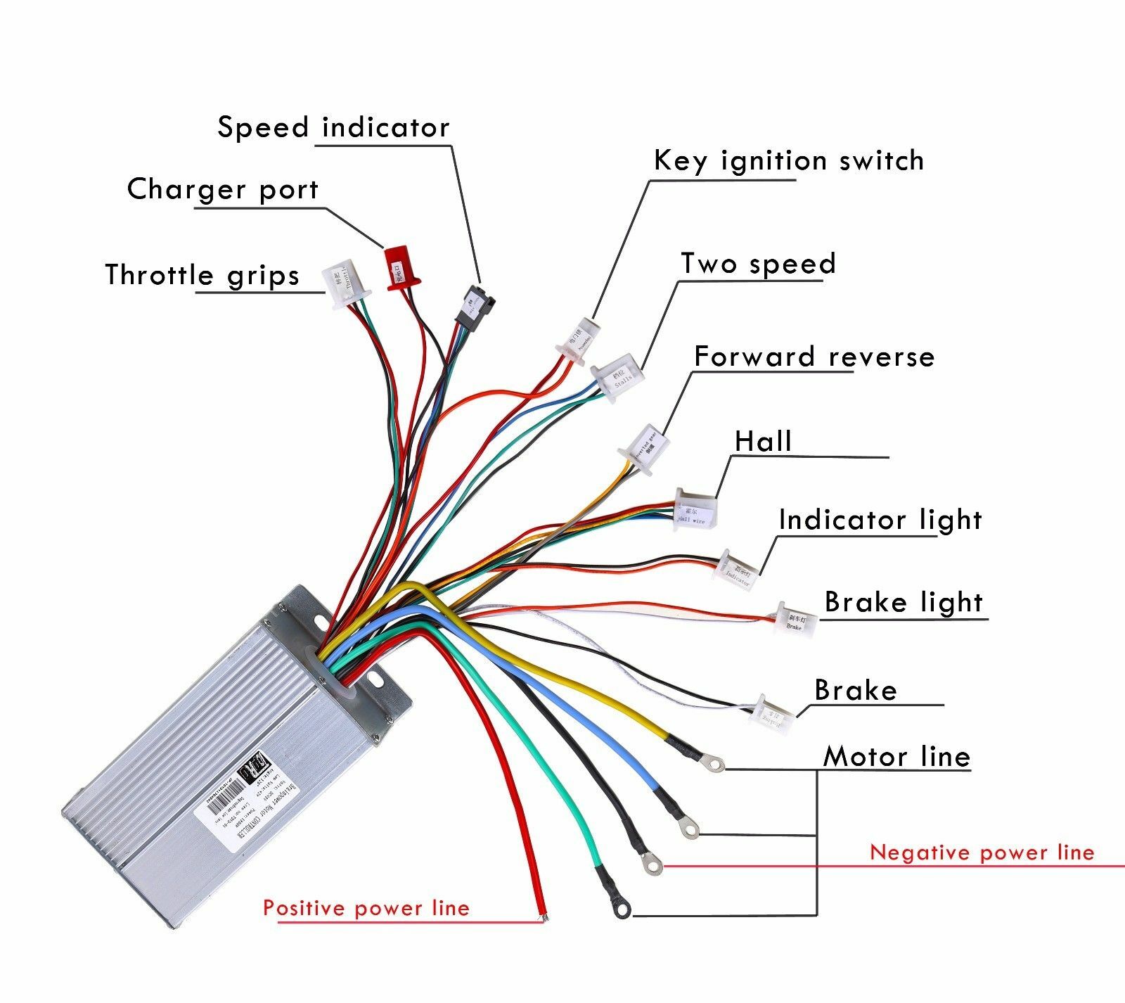 1800w 48V Brushless Motor kit Controller for Go kart ATV Dirt bike Bicycle Golf