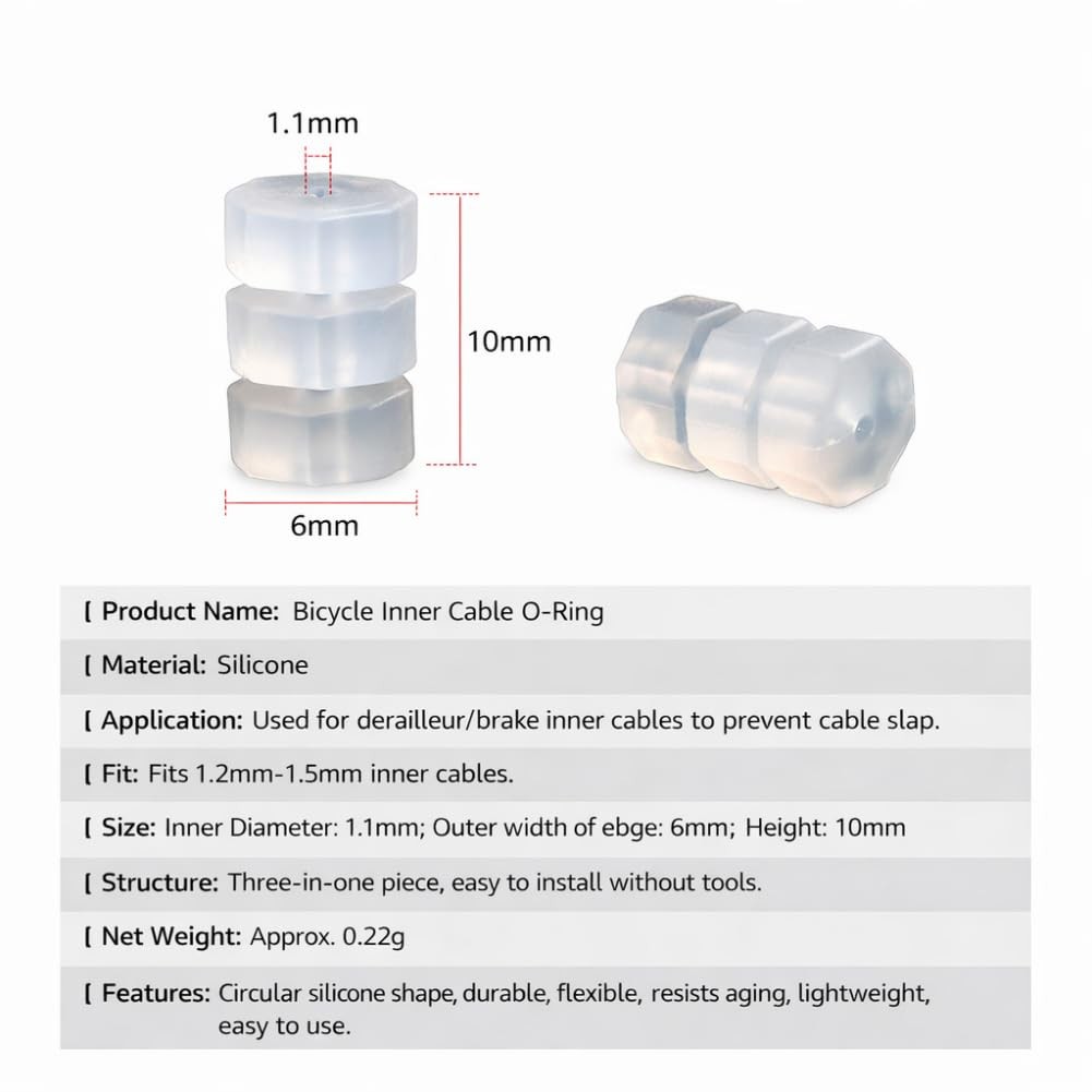 100pcs Silicone O Rings Donuts, Cable Frame Wrap Protector Accessories White