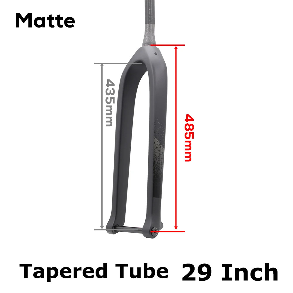 26 27.5 29ER Full Carbon Fiber MTB Rigid Fork 15*110mm Boost Disc Brake