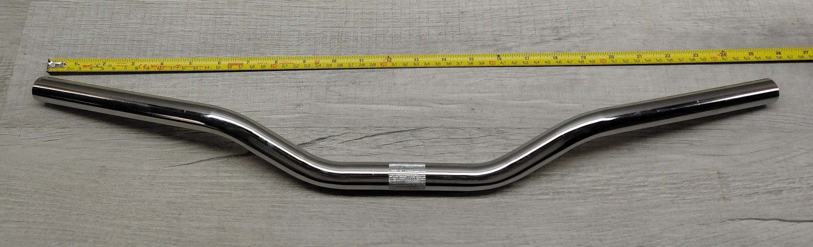 Vintage Chrome Steel 2 1/2″ Rise Handlebar MTB Cruiser, 22.2 mm Clamp, 650 mm