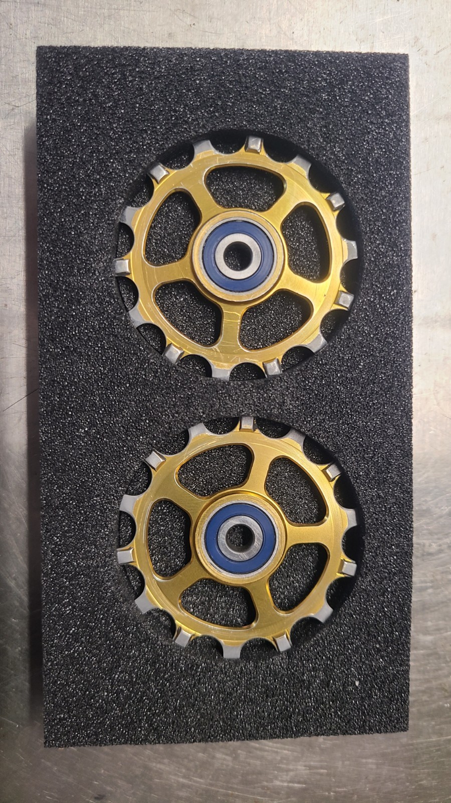 CERAMICSPEED Derailleur MTB Pulley Jockey Wheels SRAM AXS Eagle 12-Speed Gold