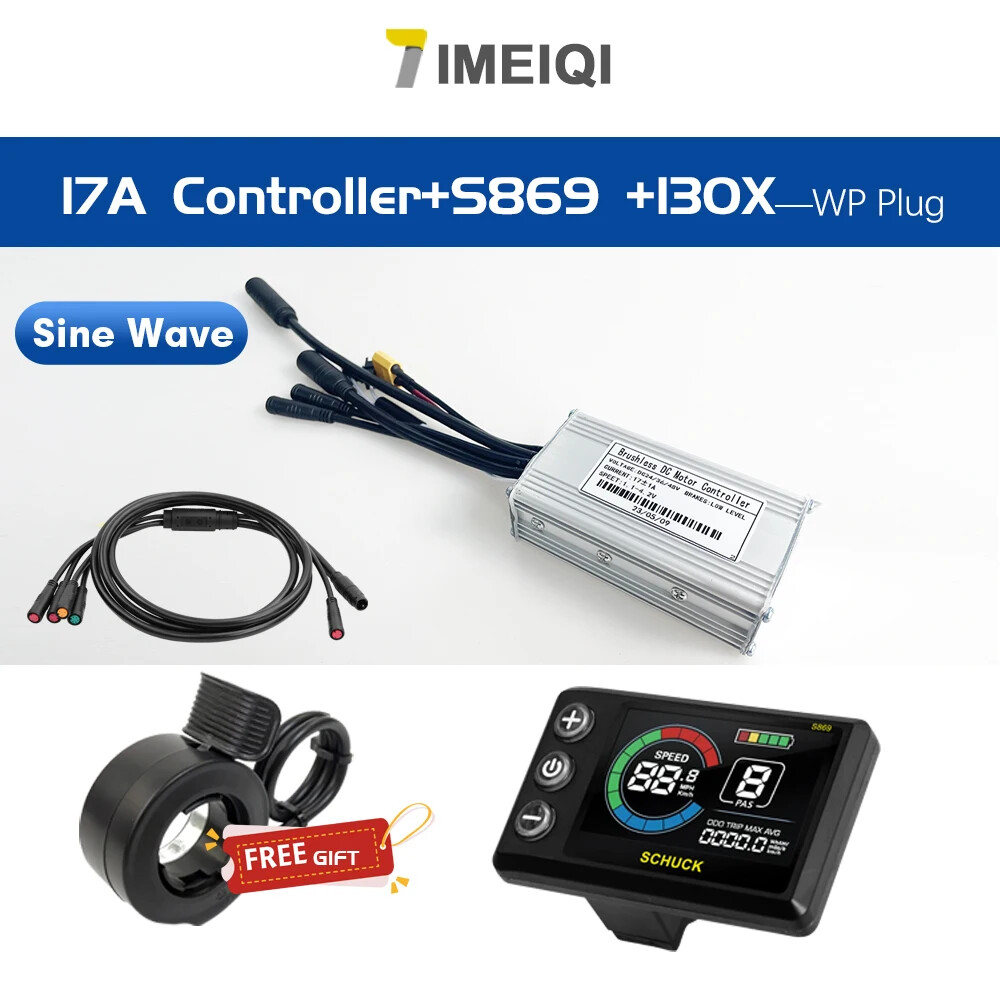 E-bike 3-mode Sine Wave 36V 48V 17A/26A/30A/40A Brushless Motor Controller Kits