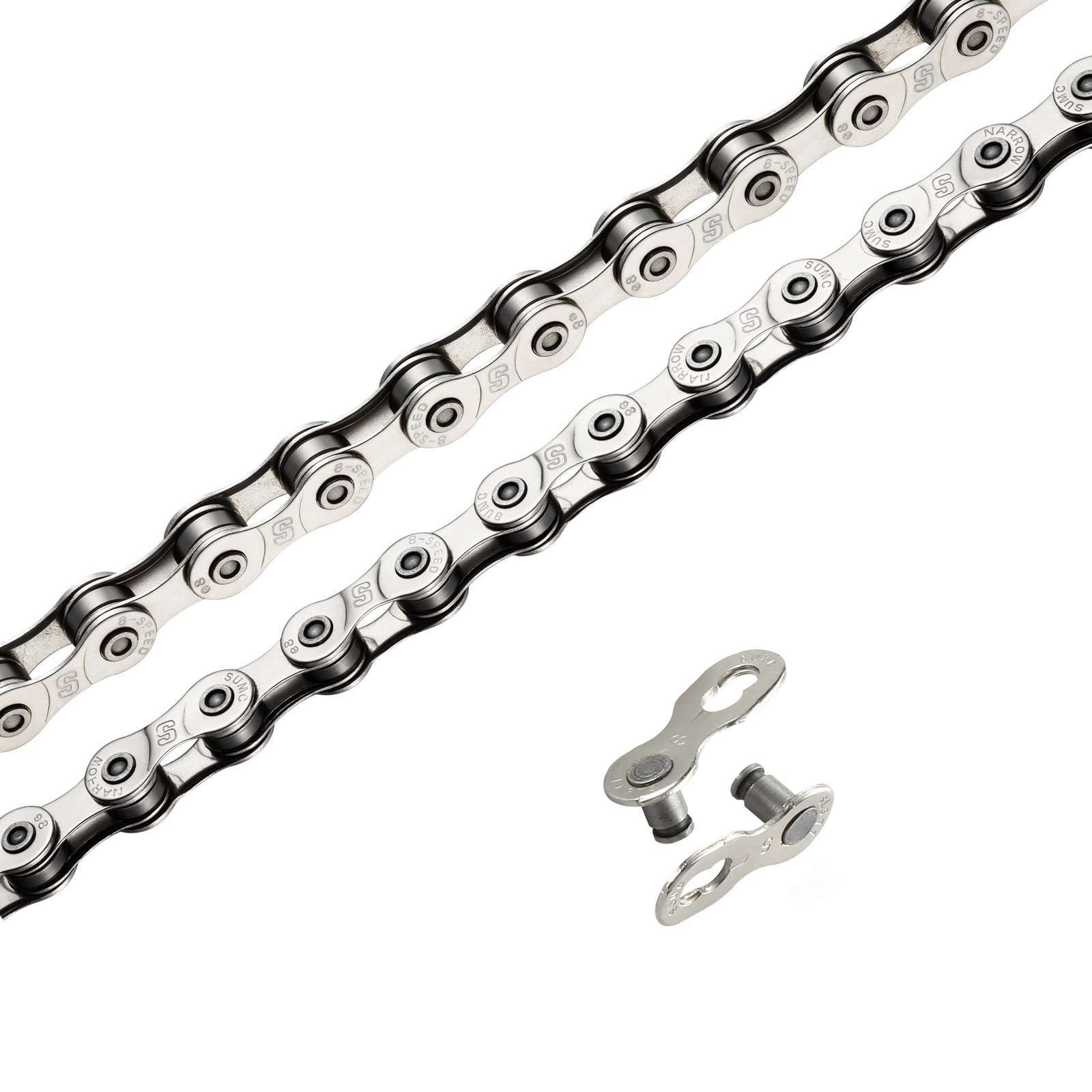 Heavy Duty Ebike Chain 6/7/8 Speed 136 Links, High Tensile Anti-Break Anti-Ru…