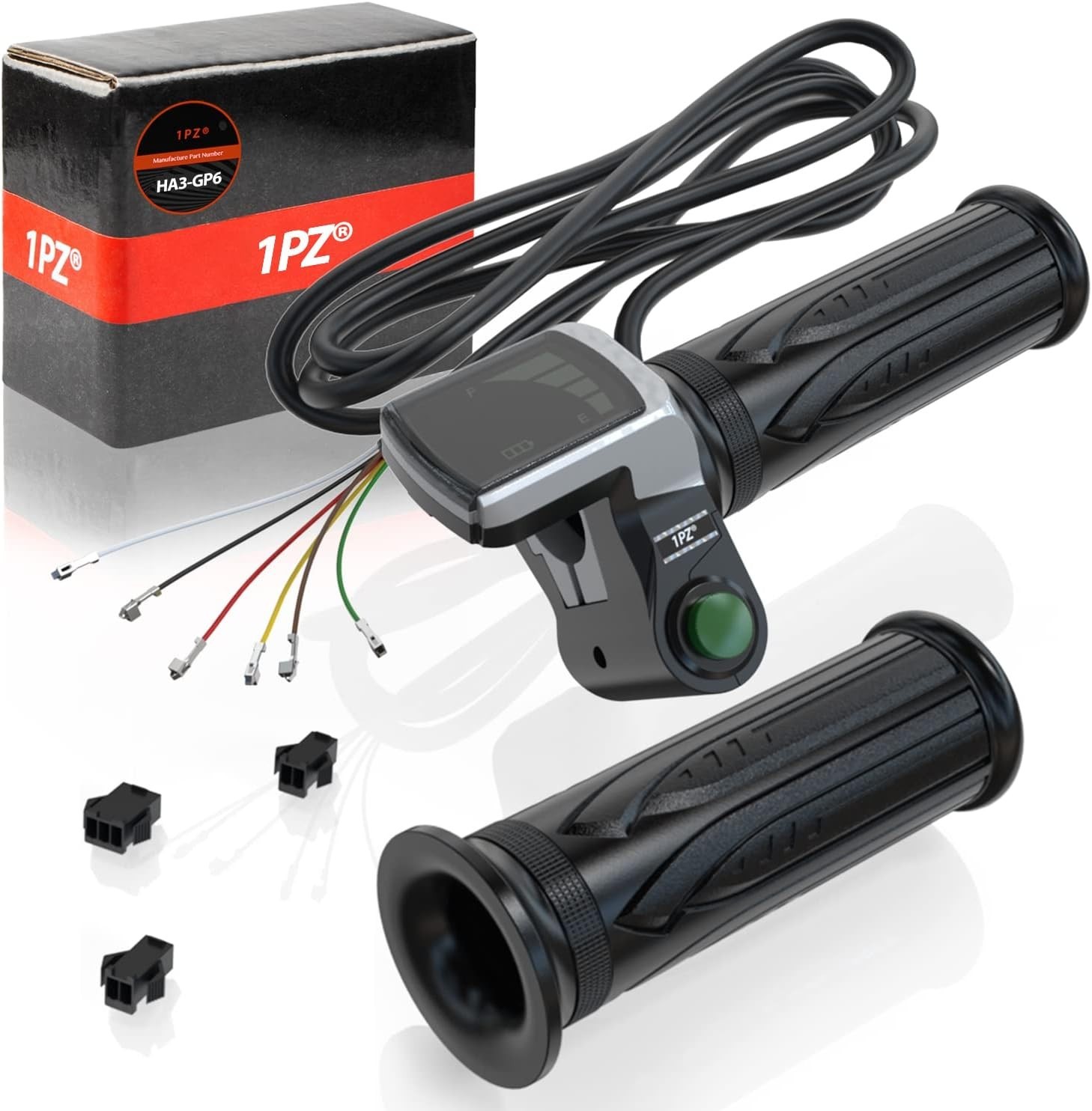 36V Throttle Grip with Waterproof LCD Display for Electric Bike or Scooter