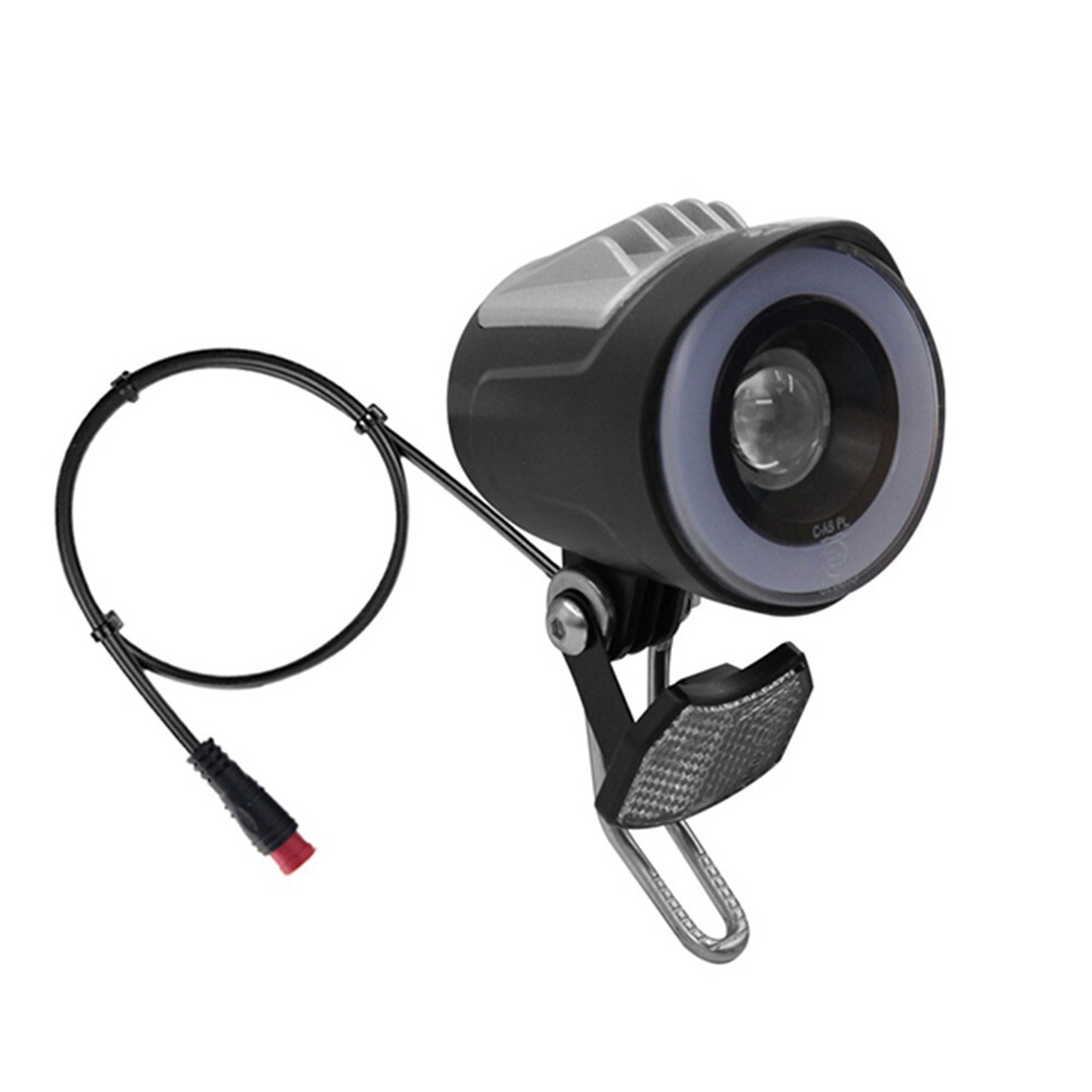 LED Headlight For-E-Bike Front Light Spotlight Electric Bicycle 6-48V New