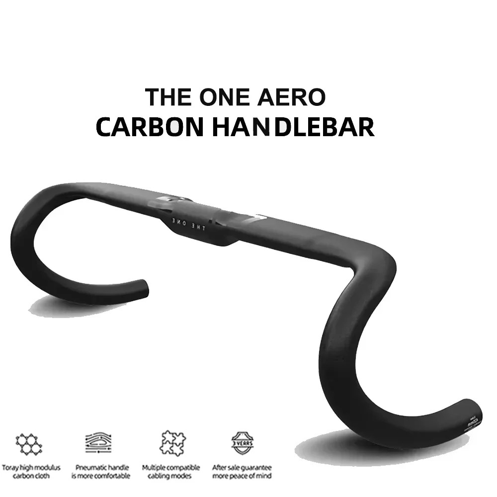 Carbon Handlebar for Gravel Road Bicycle 360-420mm Width Matte Handlebar