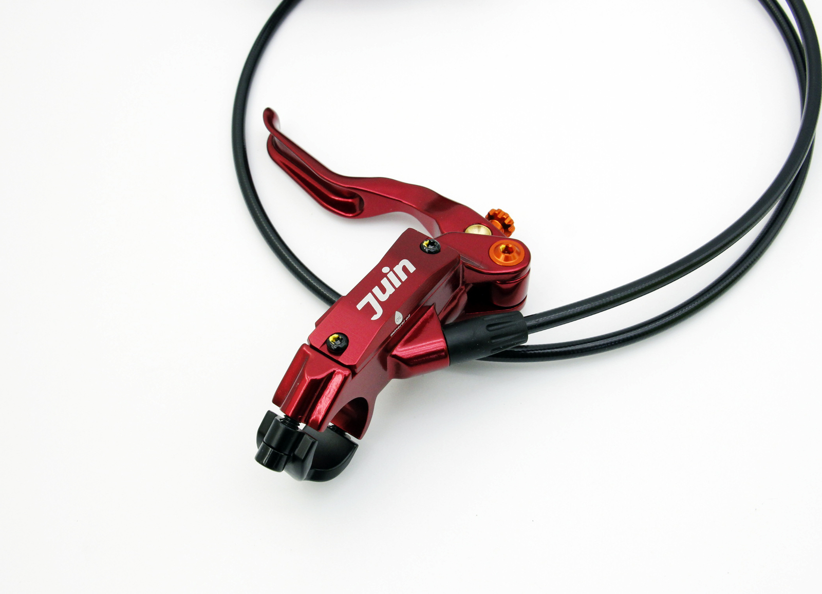 Juin Tech DB2 Full Hydraulic Disc Brake Set Red F/R Post Mount 160mm Rotors