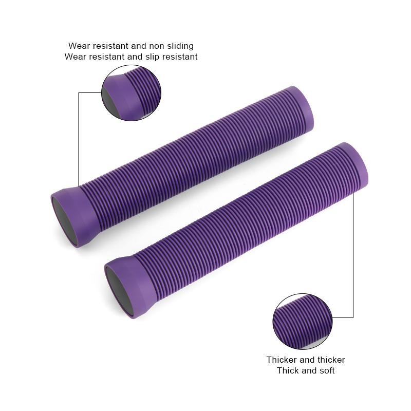 Rubber Bicycle Handlebar Grips Lengthening Soft Non-slip Mountain Bike Handlebar