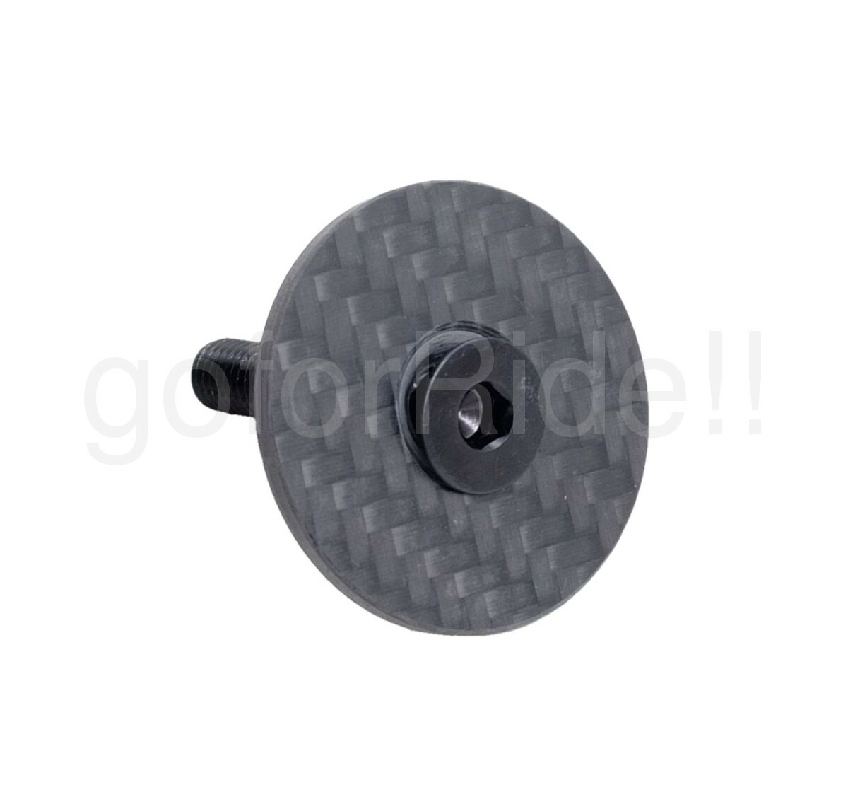3K Matt Carbon Bike Top Cap with 7075 bolt for 1-1/8″ Bicycle Headset Stem 7g