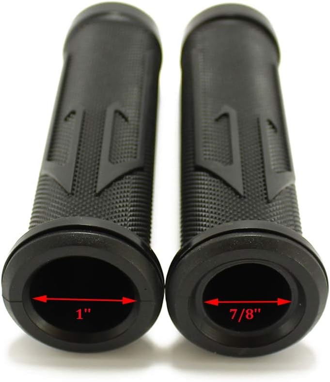 Motorcycle Arrow Rubber Gel Hand Grips for 7/8″ 22mm Handlebar Sp Color: Black