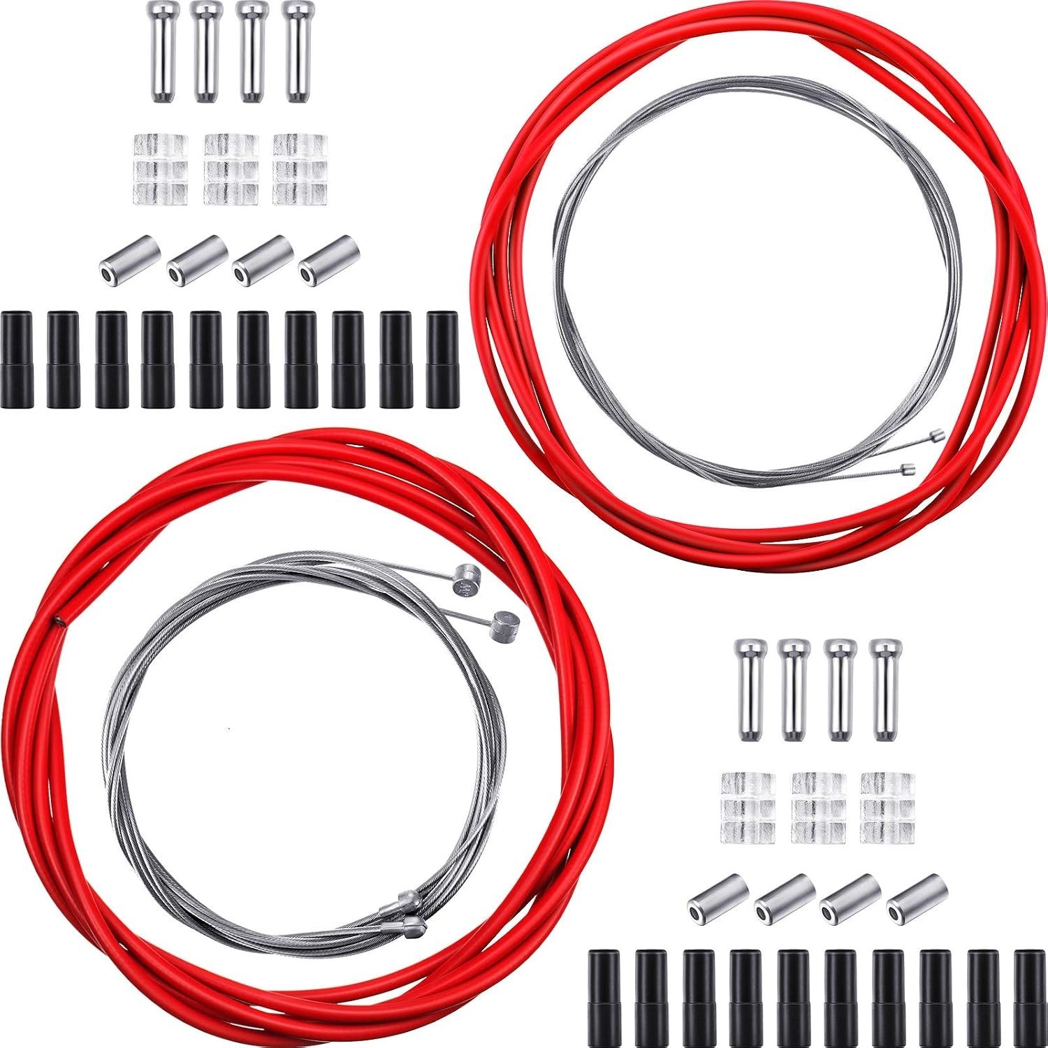Universal Bike Brake & Shift Cable Kit – Durable, Rust-Resistant Replacement Set