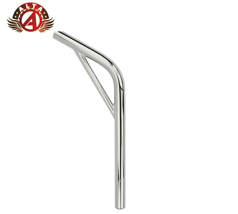 ALTA LAYBACK W/SUPPORT 22.2MM 7/8″ STEEL SEATPOST OLDSCHOOL BMX BICYCLE CHROME