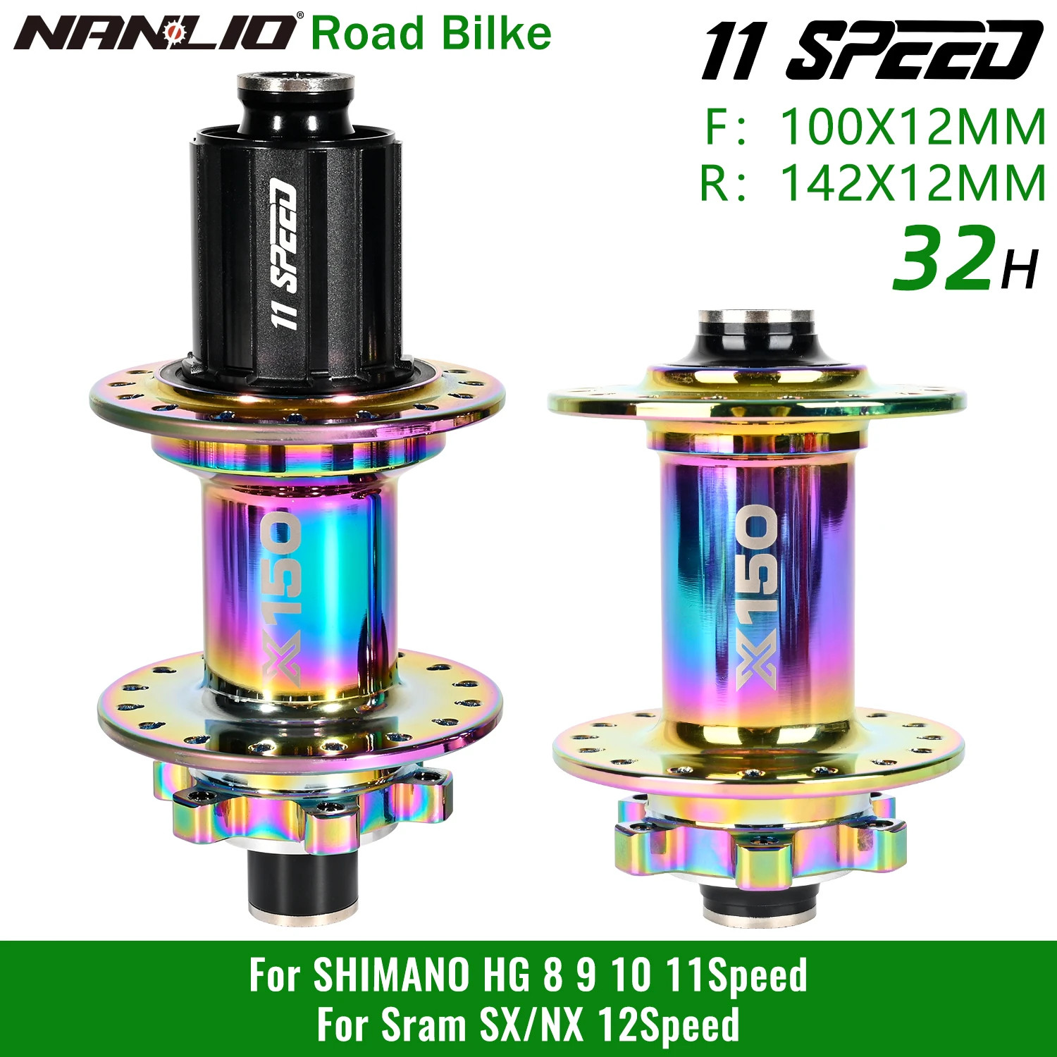 Gravel Riding Front Rear Hubs 28 32 36 Holes HG NX SX MS 11 12 Speed 6 Pawls