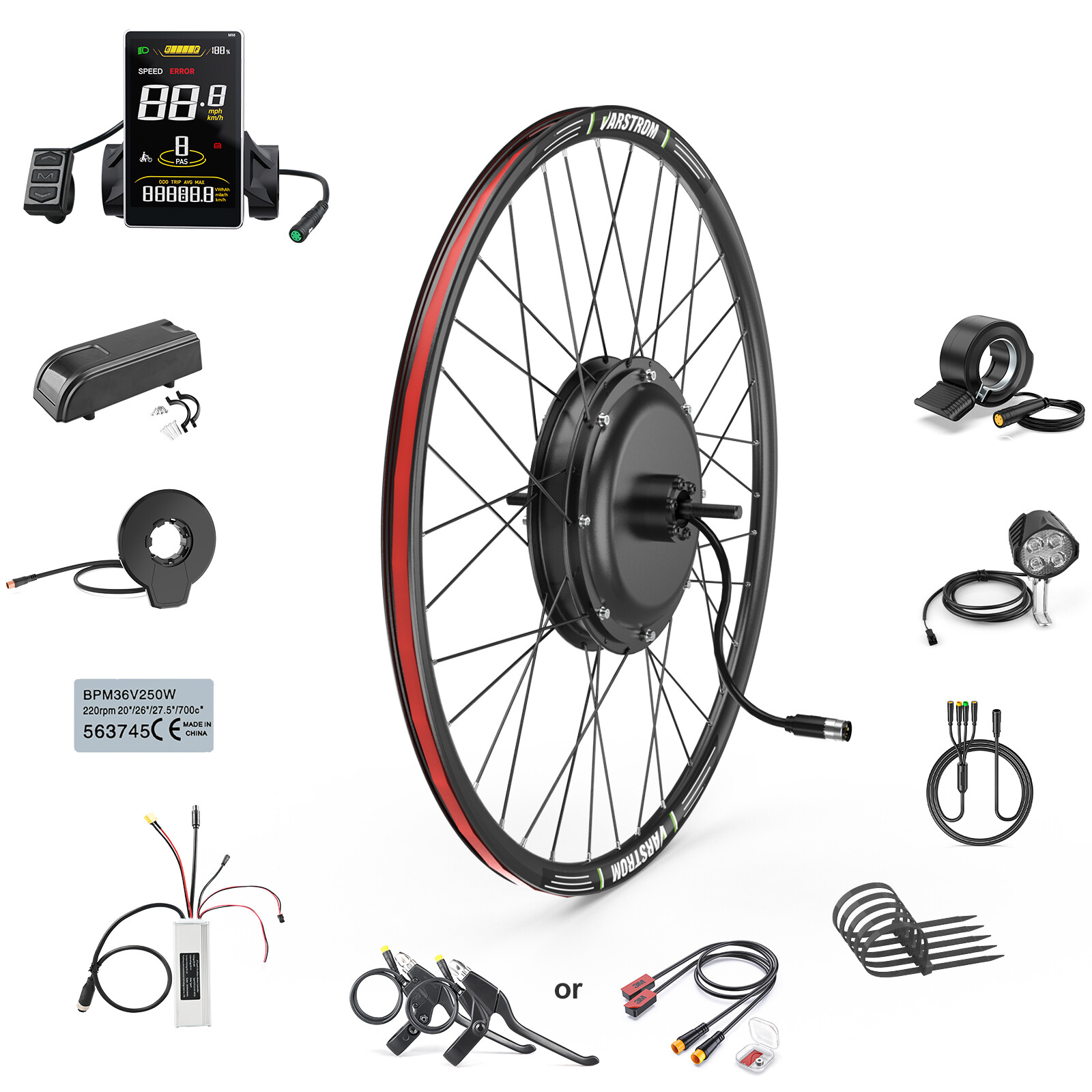 Electric Bike Conversion Kit 48V 1000W Wheel Hub Motor 28”/29”