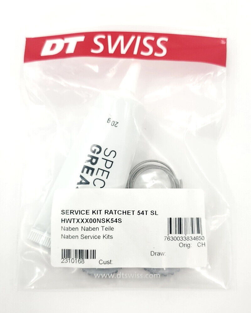 DT Swiss 54t Star Ratchet Kit: 2 Star Ratchets 2 Springs and Grease