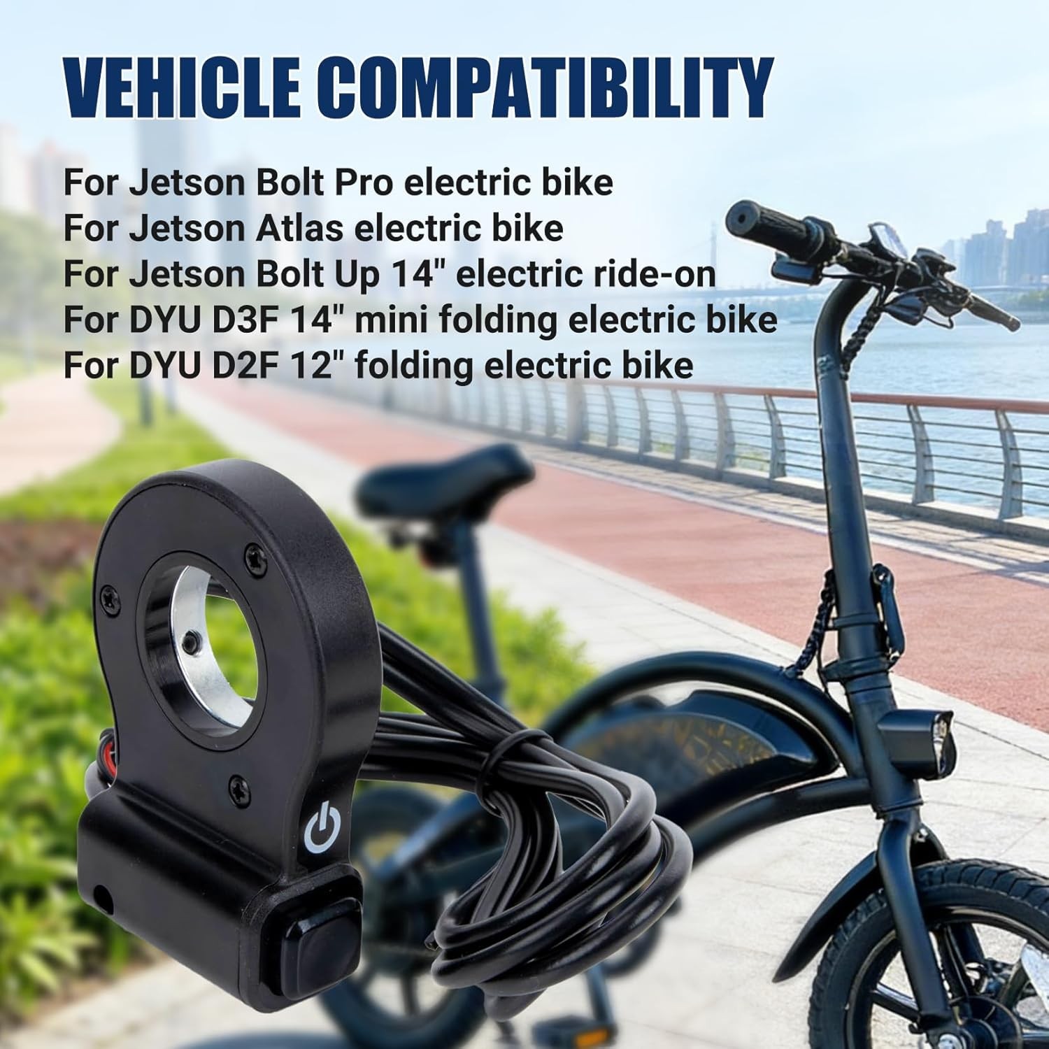 Ebike Power Switch 36V for Jetson Bolt Pro Bolt Up Atlas, for DYU D3F/D2F Ebike