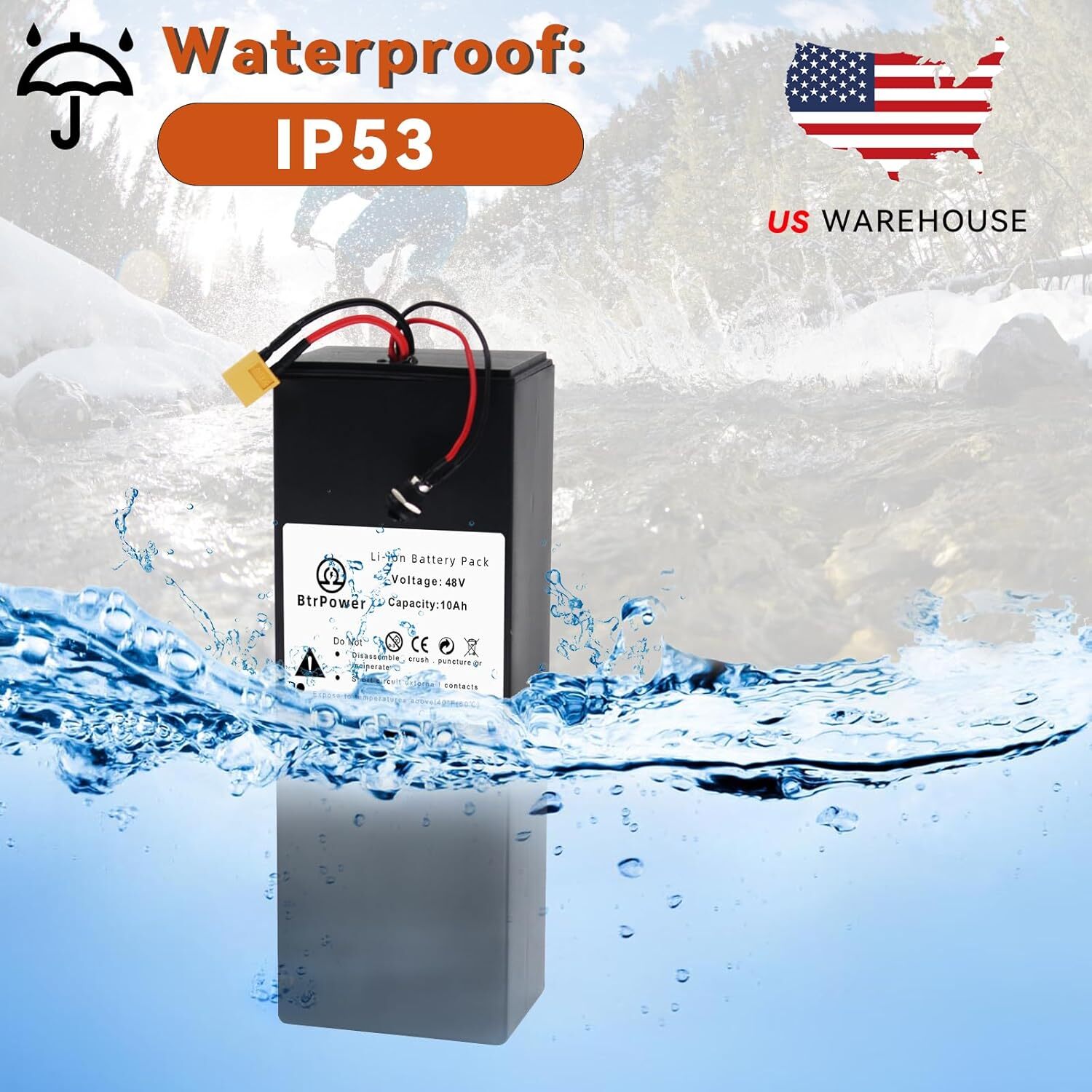 36V Bike Battery Lithium Li-ion 10Ah Battery for Electric Bike Motor 3A Charger