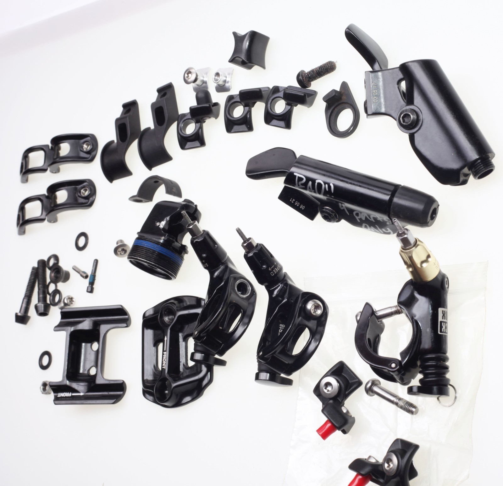 Rock Shox Reverb, Etc Remote PARTS LOT Incl. Mounts, Clamps, Remotes