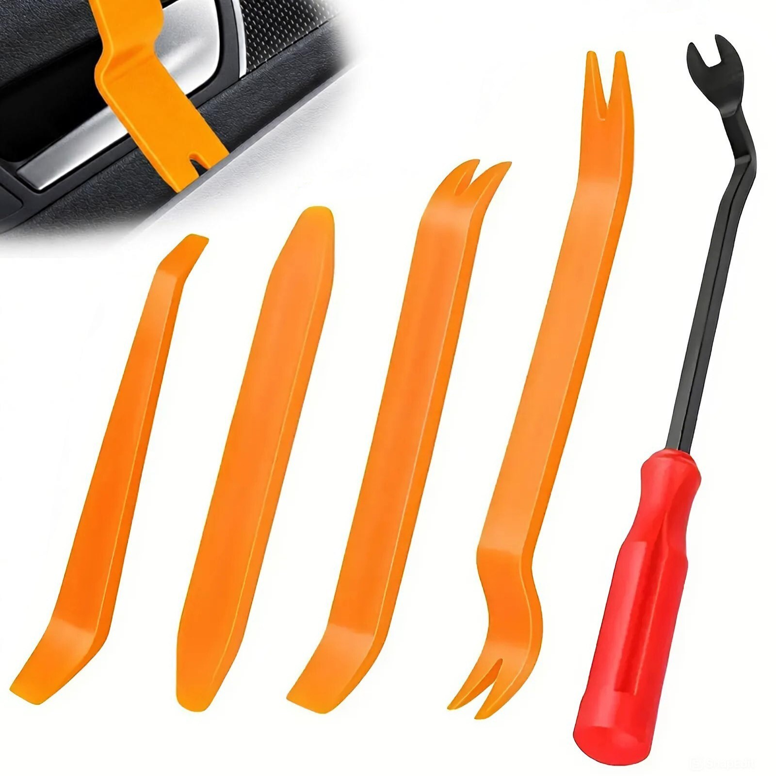 5PCS Auto Trim Removal Tool Kit No-Scratch Pry Tool Kit for Car Door Clip Panel