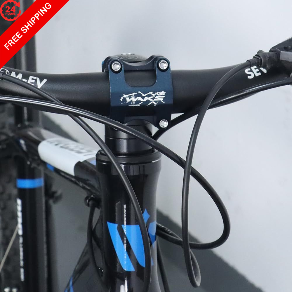 CYSKY Bike Stem 31.8 50mm MTB CNC Precision x 50mm, Black & Blue