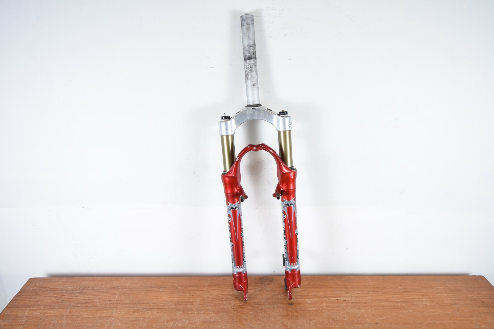 Red Marzocchi Bomber 2002 Suspension Fork Vintage Mountain Shock 190mm 26er