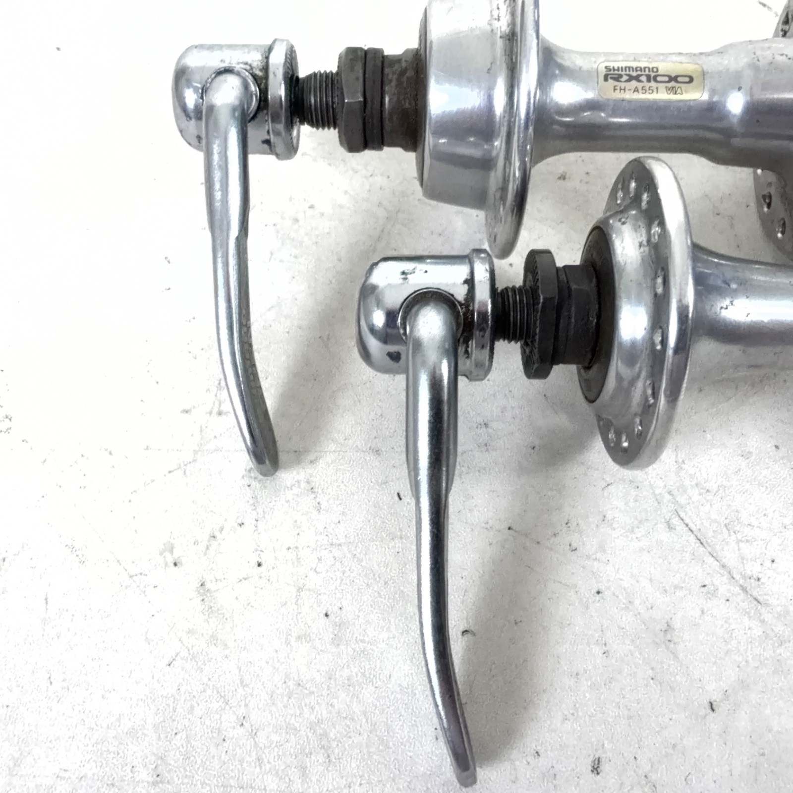 Shimano Vintage RX100 HB-A550 / FH-A551 32/32h Hub Set F/R 8-10 Speed Hyperglide