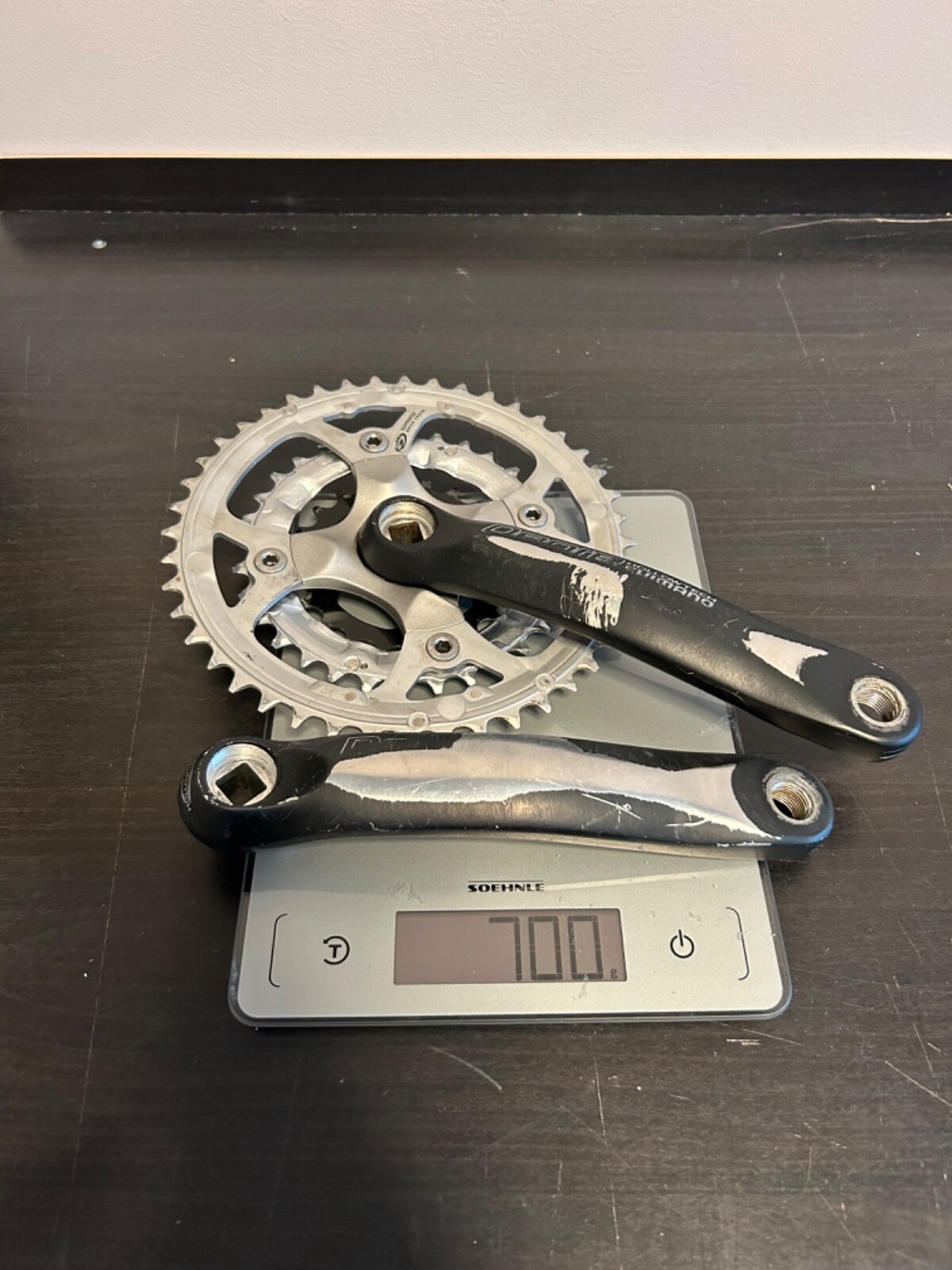 Shimano Deore FC-M480 Crankset, 175mm, 44/32/22 9s Black