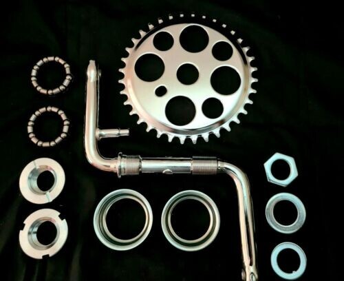 20″ VINTAGE Lowrider Crank Package 36t Sprocket, 4″ Crank & Bottom Bracket Set.
