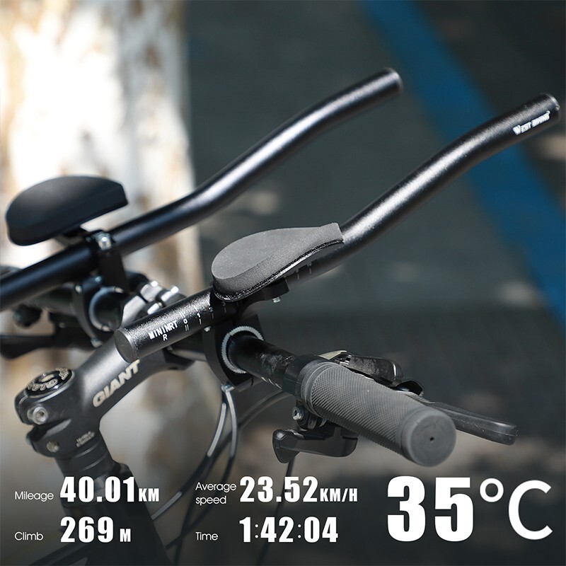 West Biking Bicycle Extender Rest Handlebar MTB Road Bike Triathlon Aerobars