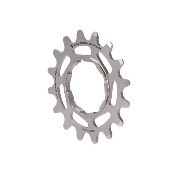 Wolf Tooth Components Stainless Steel Singlespeed Cog, 16t – Silver