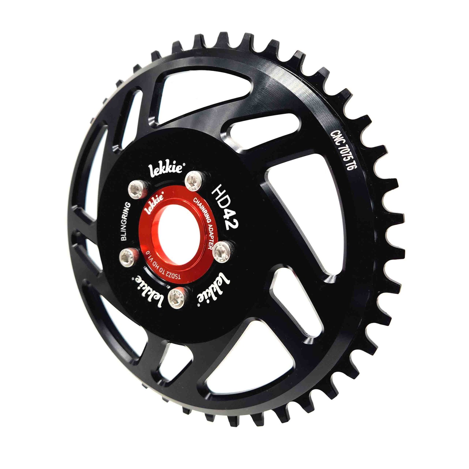 Bling Ring – Tongsheng Chainring TSDZ2 – 42T HD Chainring and Chainring Adapt…