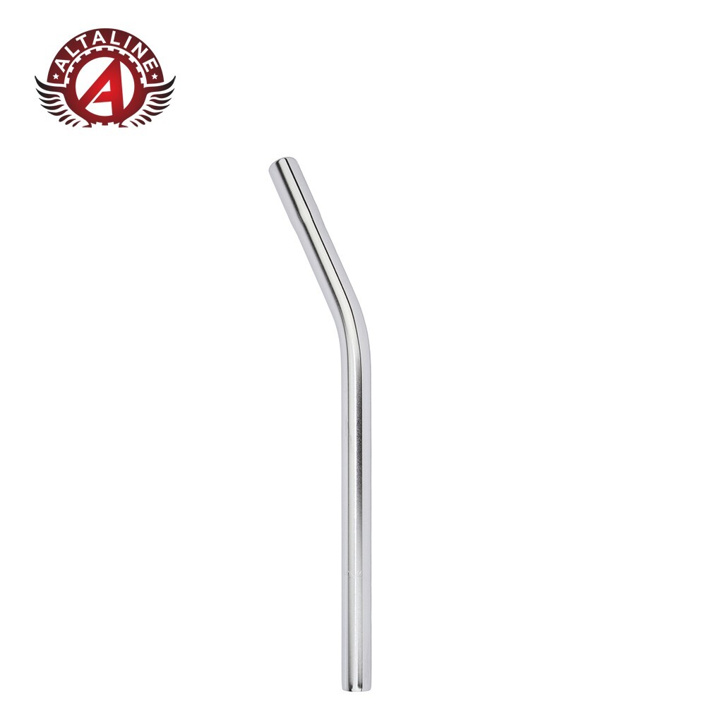 ALTALINE Bicycle Steel Lay back W/O Support Seat Post 20.7mm/22.2mm Chrome