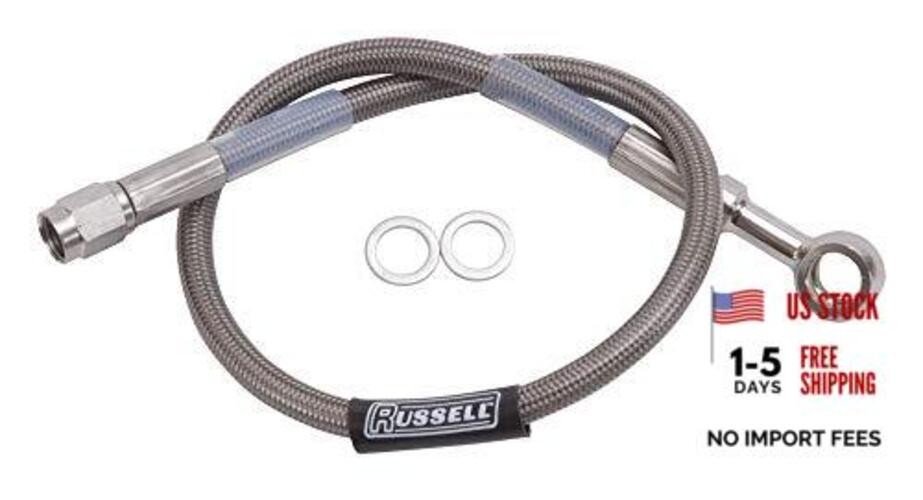 Russell 657032 Endura 10mm Banjo to Straight -3AN Brake 1 Count (Pack of 1)
