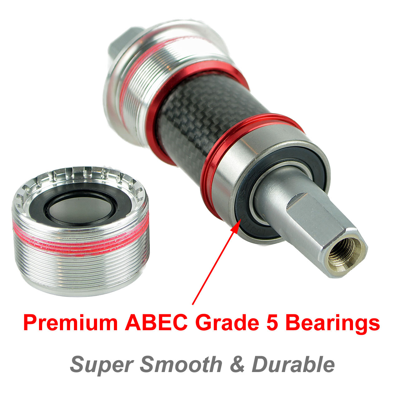 OMNI Racer Square Taper Steel Bottom Bracket Campagnolo Centaur Chorus: 70x111mm