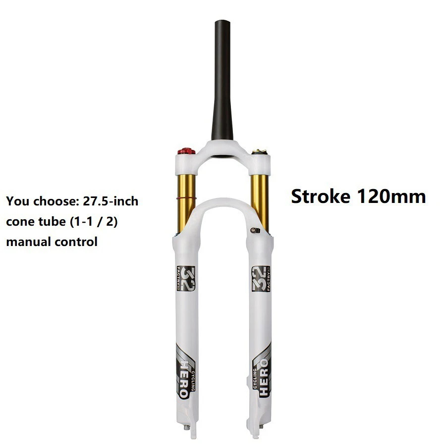 26 27.5 29er Mountain Bike 120mm Stroke Quick Release Locking Control Air Fork