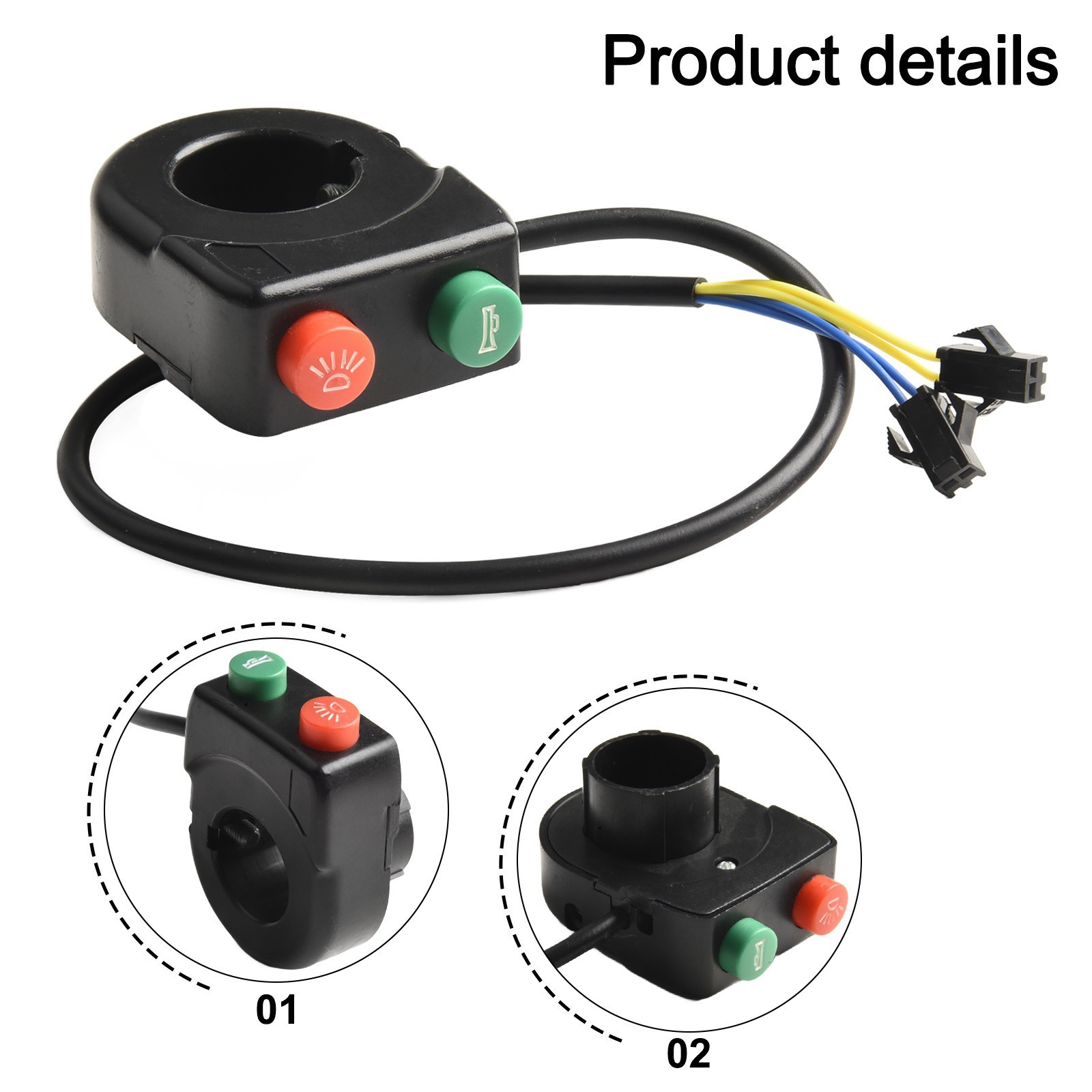 ON OFF Button Ebike Switch Kill Switch 12V 24V 36V 48V Brand New