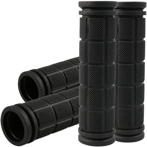 Bike Handlebar Grips 2 Pairs,Kids Non-Slip-Rubber Bicycle Handlebar Grips,