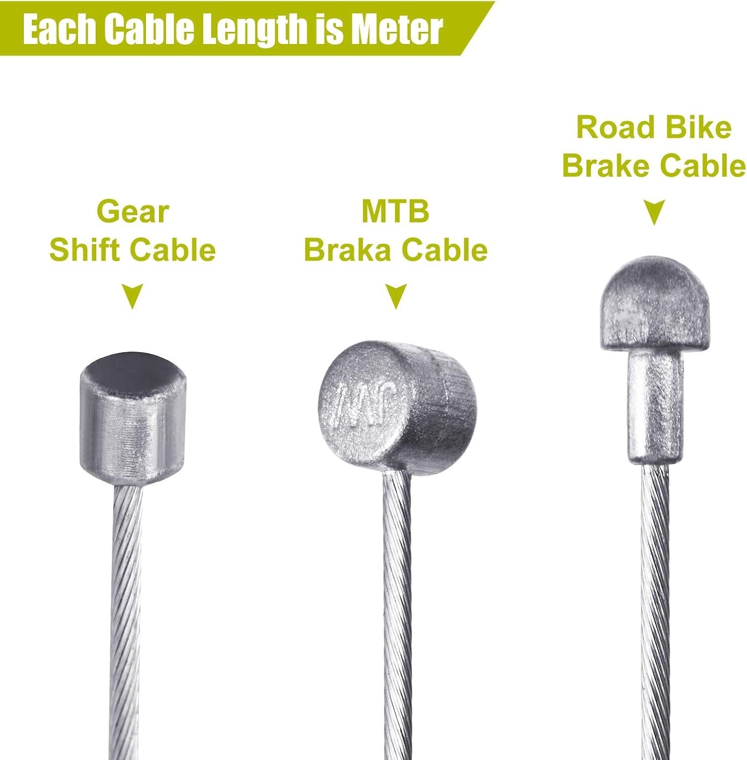 Universal Bike Brake Cable Kit Derailleur Bicycle Shifter Cable Housing Set T…
