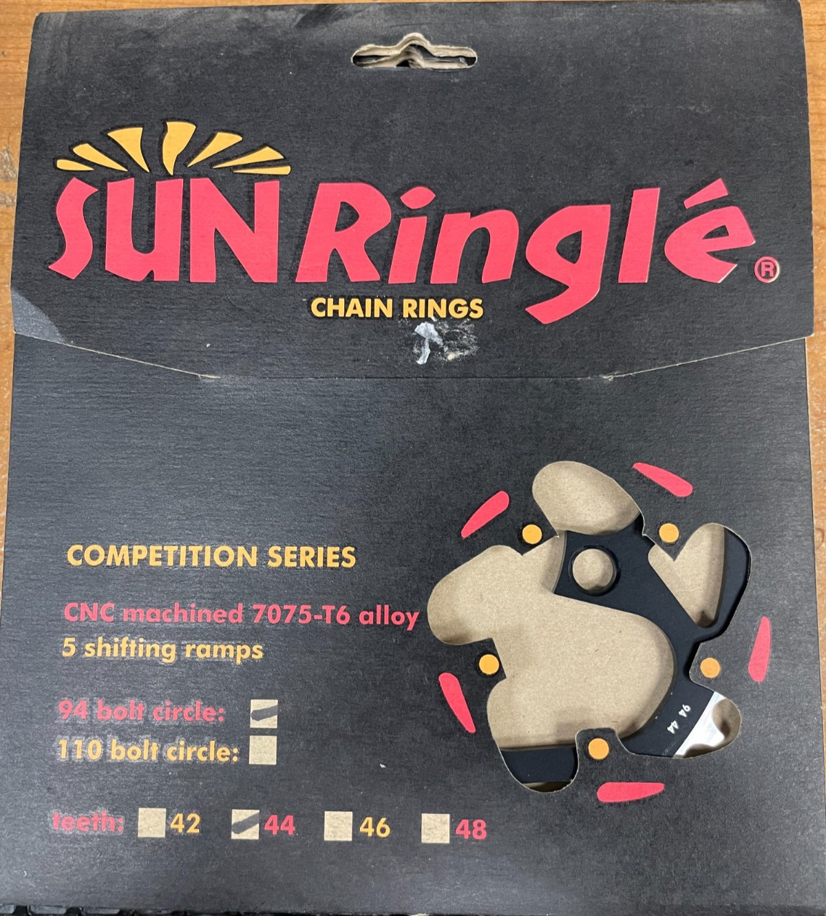 Sun Ringlé Chainring 44t/ 94 BCD/ 5 bolt