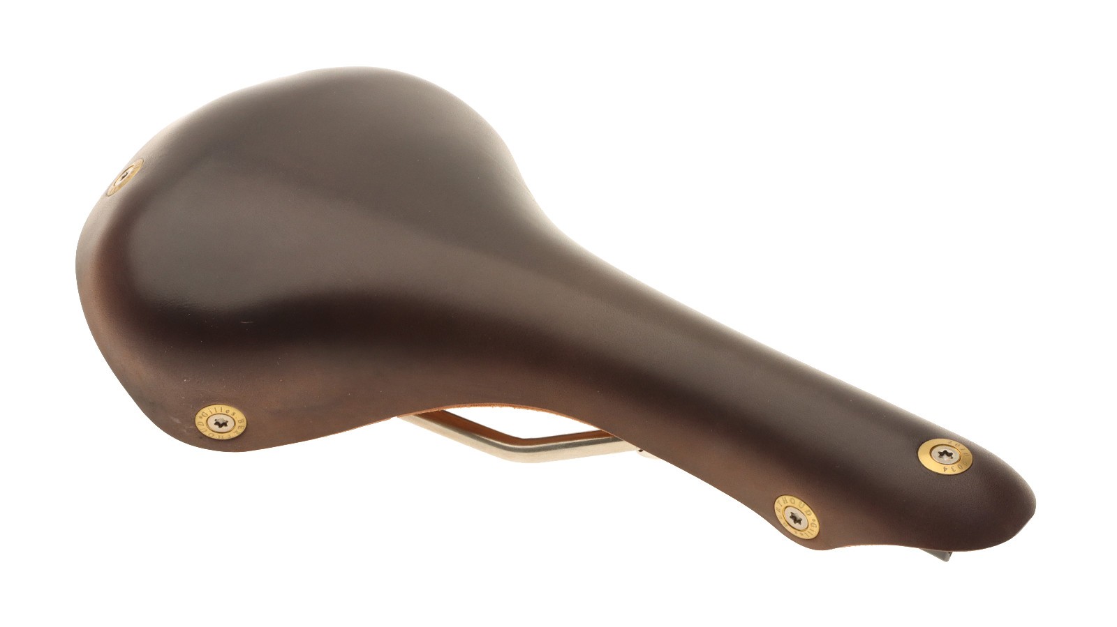 Gilles Berthoud Soulor Saddle Steel Rails Hard Leather Cover Black NEW NOS NIB