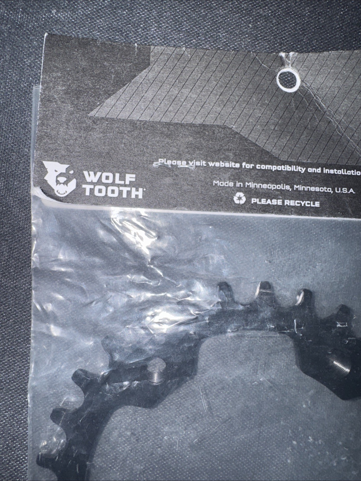 Wolf Tooth Chainring 30t 94 BCD 5-Bolt Aluminum Vintage/Surly OD Black