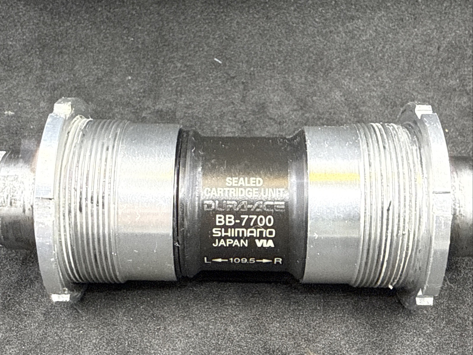 Shimano Dura-Ace BB-7700 109.5mm Spindle Double English BSA Bottom Bracket 9spd