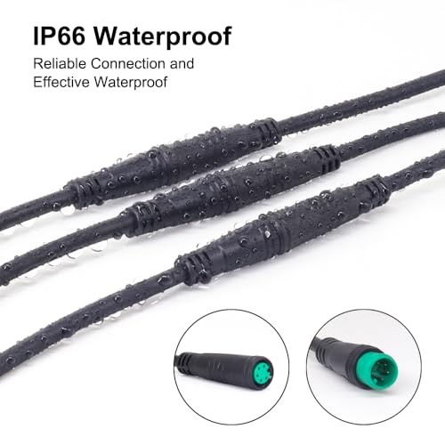 Male to Male Ebike Extension Cable for Electric Bike 5 Pin Male to Male Green