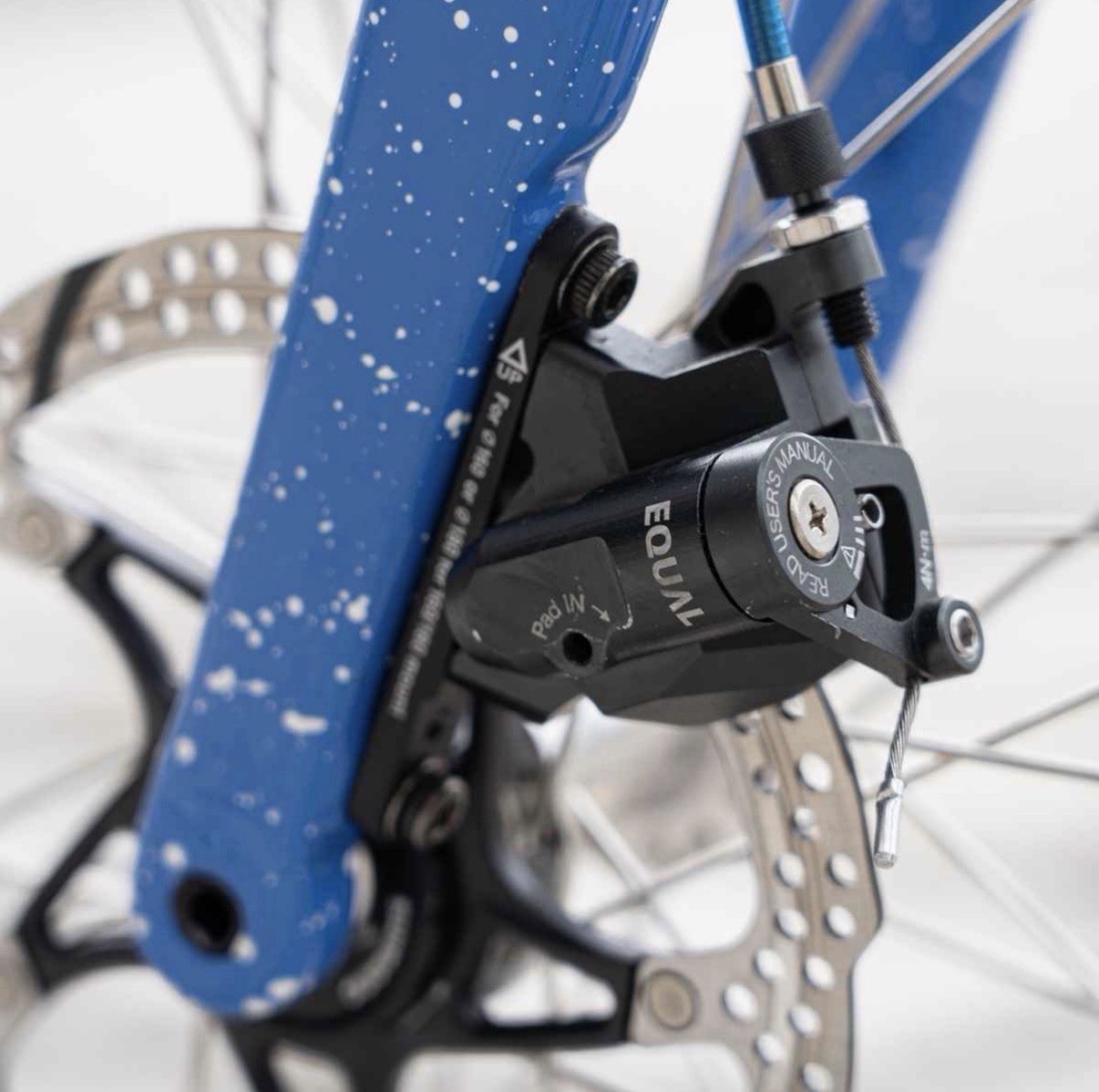 EQUAL flat mount disc brake set kashima coat color new