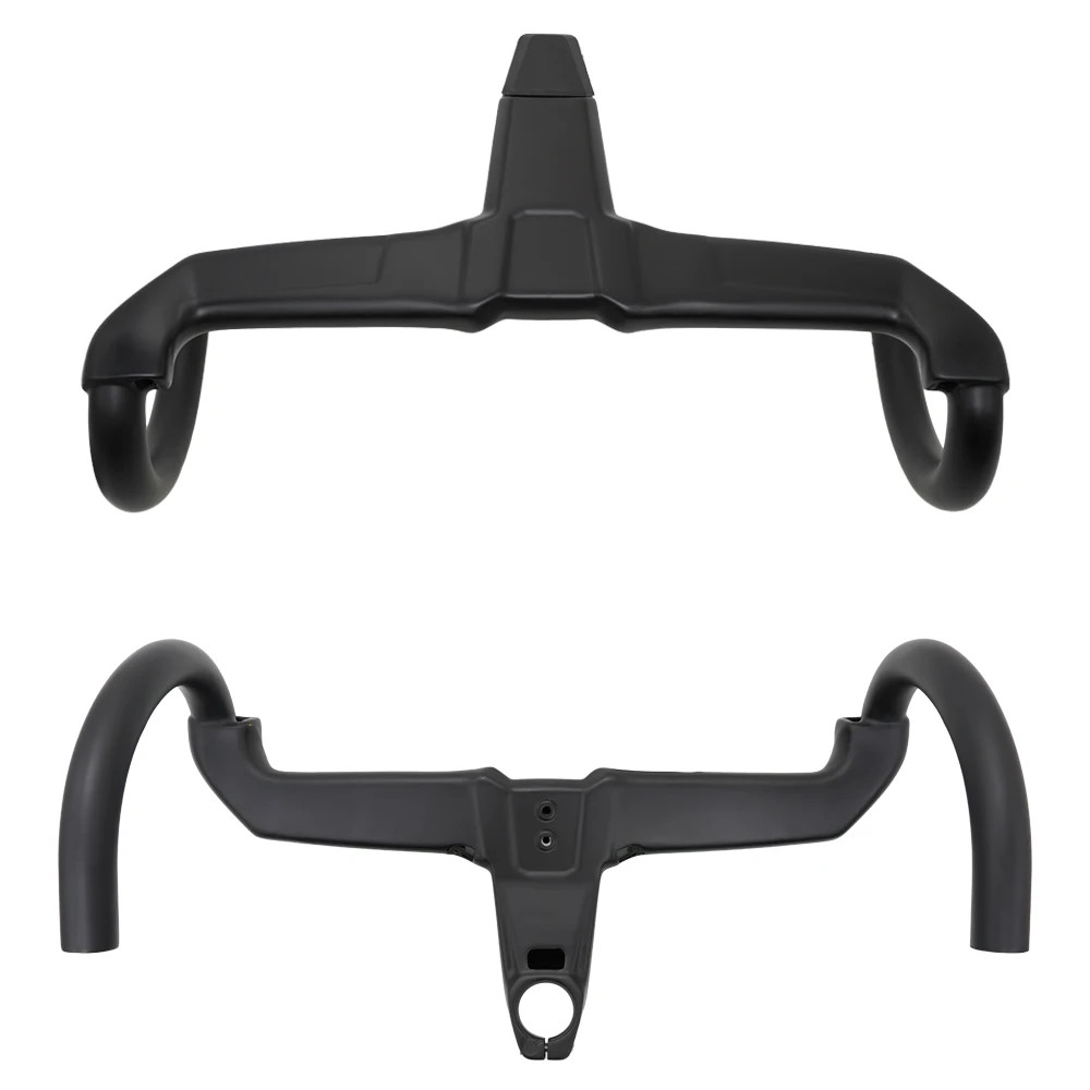 Integrated Carbon Aero Road Drop Handlebar Comfort Wide Stem for Road Bike