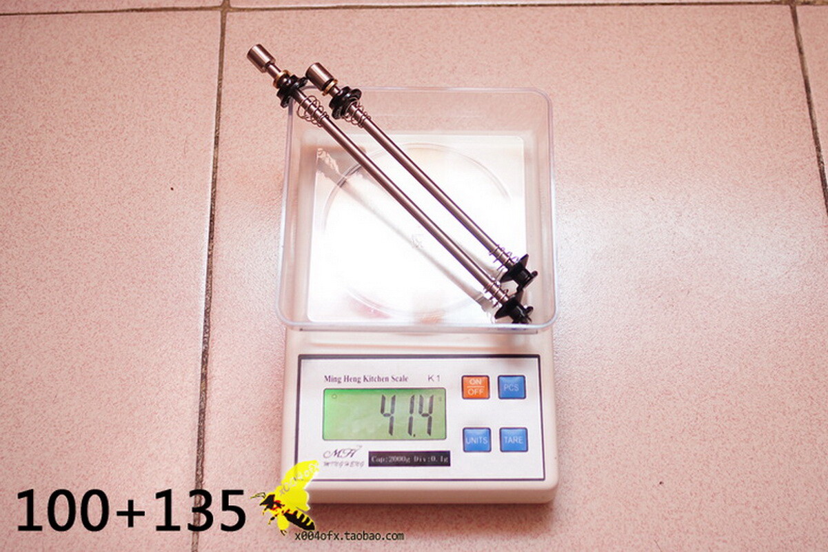 Titanium Hex Key Folding Bike 100mm + 130mm QR skewer Ti Axle for Road bicycles
